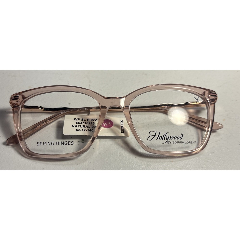 Sophia Loren Eyeglass‎ Frames Womens 52-17-140 Pink Cat Eye H07Z Titanium - Picture 2 of 10